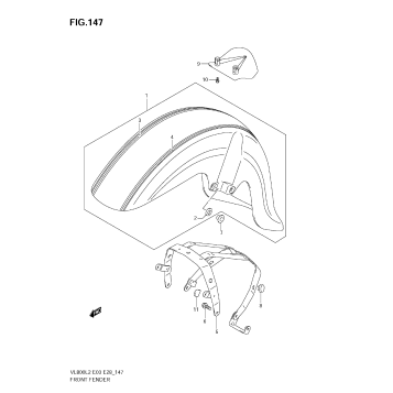 FRONT FENDER (VL800C  E33)