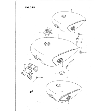 FUEL TANK (MODEL P/R/S)
