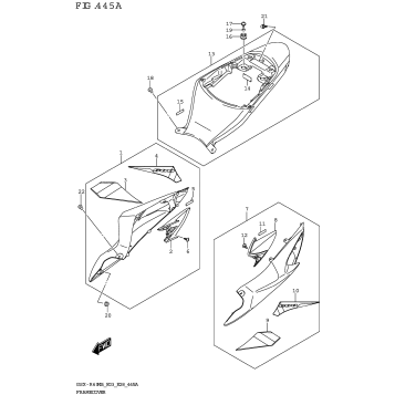 FRAME COVER (GSX-R600)