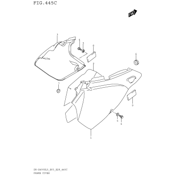 FRAME COVER (DR-Z400SL5 E33)