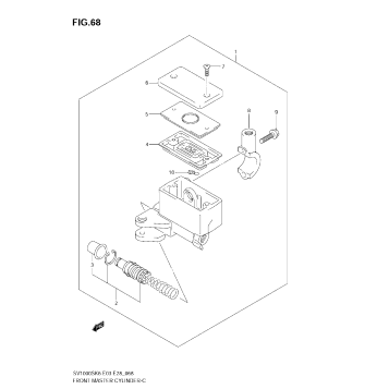 FRONT MASTER CYLINDER (SV1000K6) NOT FOR US MARKET