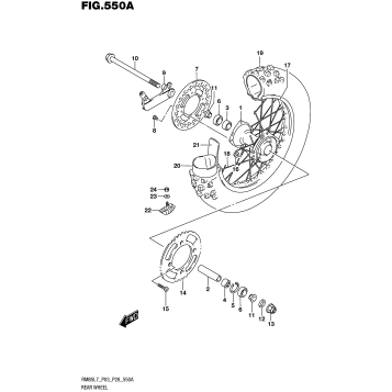 REAR WHEEL (RM85L7 P03)
