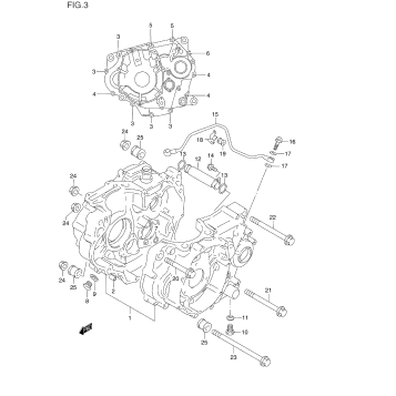 CRANKCASE (MODEL L/M/N)