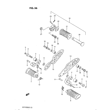 FOOTREST (GS1100GKZ)