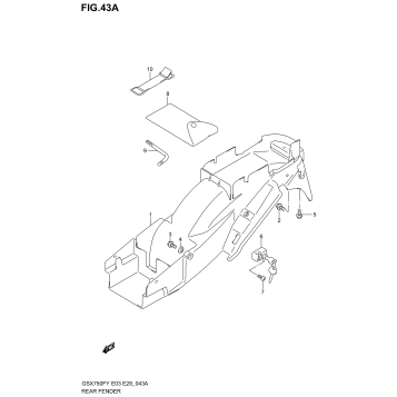REAR FENDER (MODEL K3)