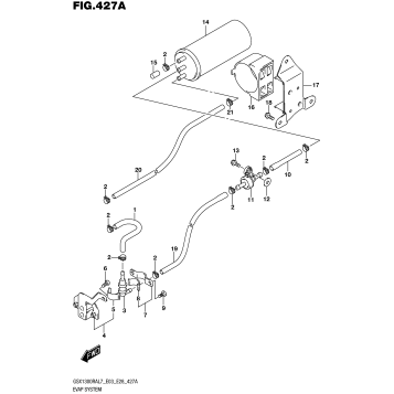 EVAP SYSTEM (GSX1300RAL7 E33)