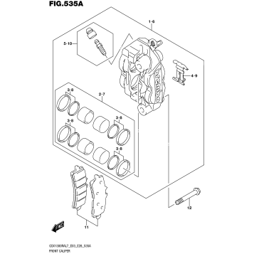 FRONT CALIPER (GSX1300RAL7 E03)