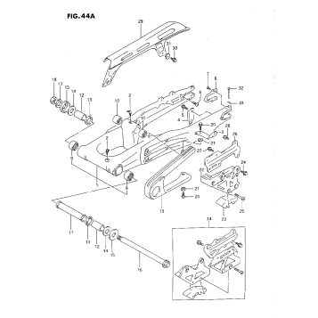 REAR SWINGING ARM (R)