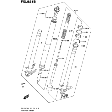 FRONT FORK DAMPER (GSX-S1000AZL8 E03)