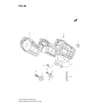 SPEEDOMETER (GSX-R750 L2 E03)