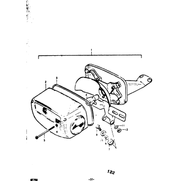 REAR COMBINATION LAMP (GT750B)