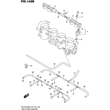 THROTTLE BODY HOSE/JOINT (E33)