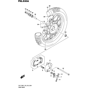 FRONT WHEEL (DR-Z125)