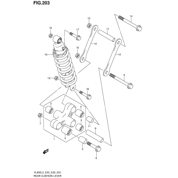 REAR CUSHION LEVER (VL800L3 E03)