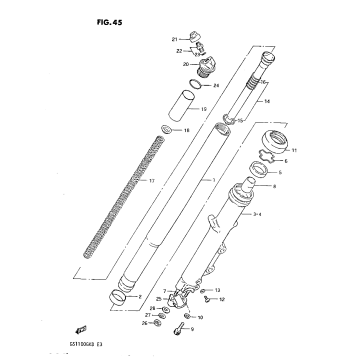 FRONT FORK (GS1100GKZ)