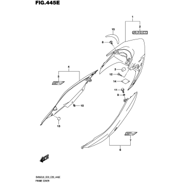 FRAME COVER (SV650AL8 E28) (FOR YVB,YKV)
