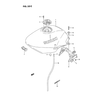 FUEL TANK (MODEL P/R/S/T)
