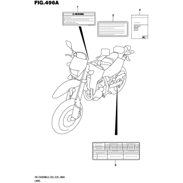 LABEL (DR-Z400SML8 E03)