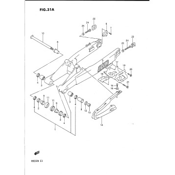 REAR SWINGING ARM (MODEL M)