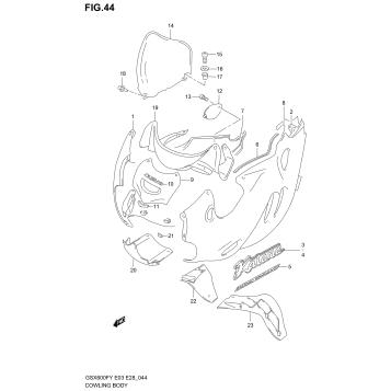 COWLING BODY (MODEL W)