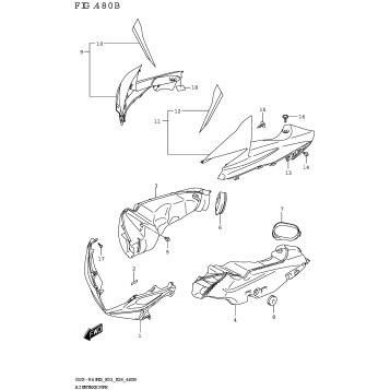 AIR INTAKE PIPE (GSX-R600Z)