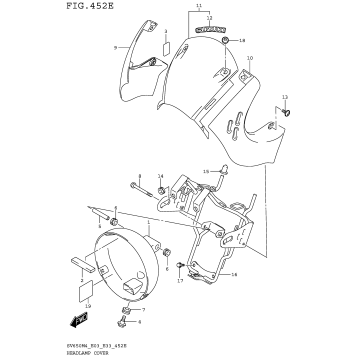HEADLAMP COVER (SV650XAM4 E28)