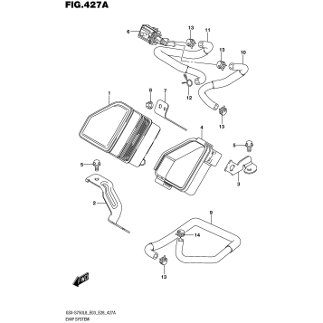 EVAP SYSTEM (GSX-S750L8 E33)
