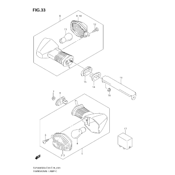 TURNSIGNAL LAMP (SV1000S)