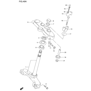 STEERING STEM (GSF1200SAV)