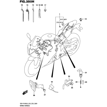 WIRING HARNESS (GSX-R1000RZL8 E33)