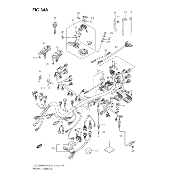 WIRING HARNESS (GSX1300BKAK8/AK9 E3/E28)