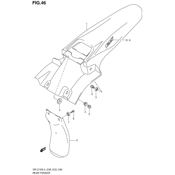 REAR FENDER (DR-Z125L4 E33)