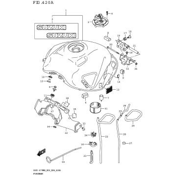 FUEL TANK ((GSX-S750,GSX-S750A):(E03,E28))