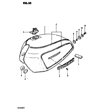 FUEL TANK (GS1000GX)