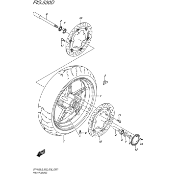 FRONT WHEEL (SFV650AL5 E28)