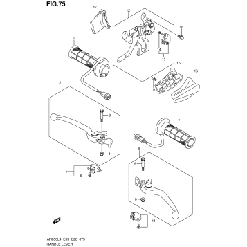HANDLE LEVER (AN650ZL4 E28)