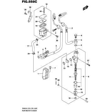 REAR MASTER CYLINDER (SV650AL8 E28)