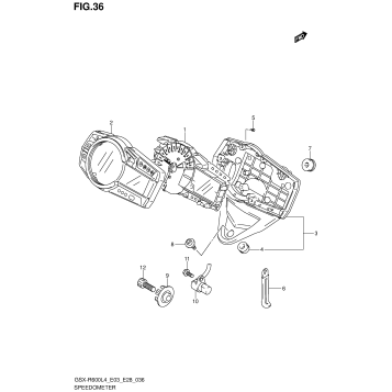 SPEEDOMETER (GSX-R600L4 E28)
