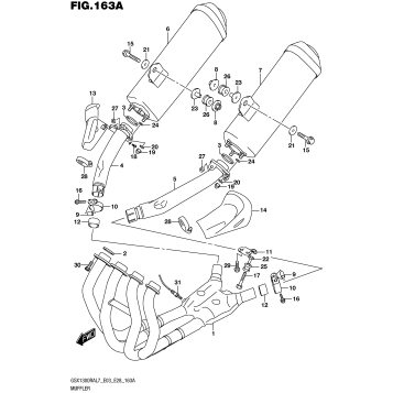 MUFFLER (GSX1300RAL7 E03)
