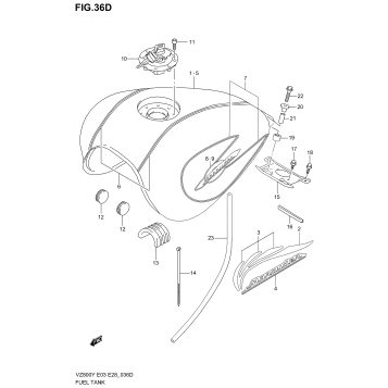 FUEL TANK (MODEL Y F.NO.103783%)