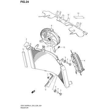 RADIATOR (GSX1300RAL4 E03)