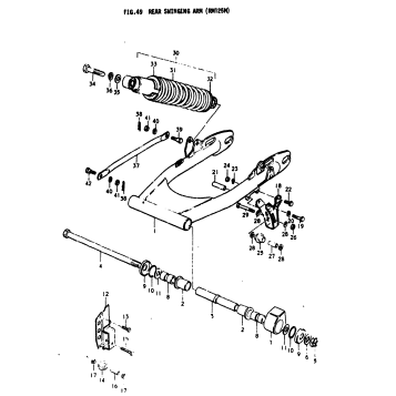 REAR SWINGING ARM (RM125M)