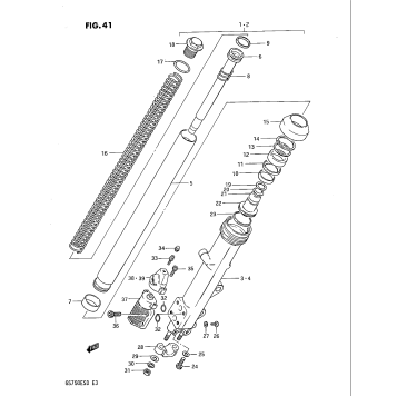 FRONT DAMPER (GS750ED)