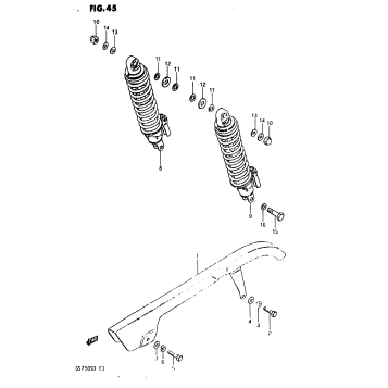 CHAIN CASE - REAR SHOCK ABSORBER