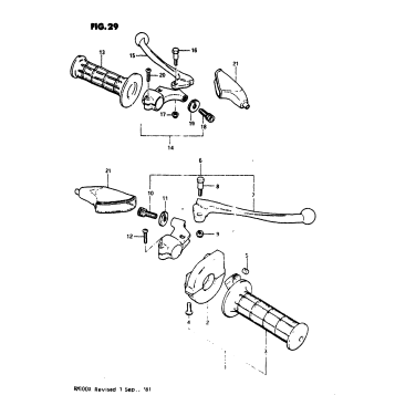 HANDLE GRIP - LEVER (RM100T)