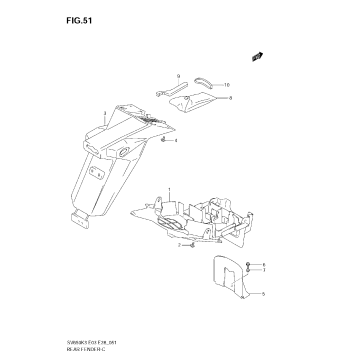 REAR FENDER (MODEL K3)