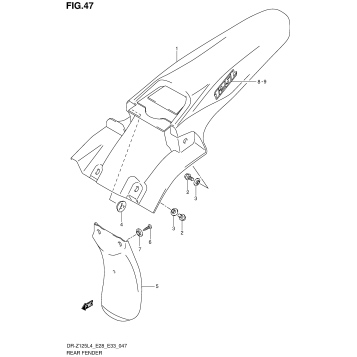 REAR FENDER (DR-Z125LL4 E28)