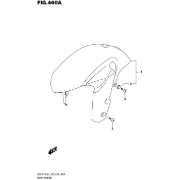 FRONT FENDER (GSX-R750L7 E03)