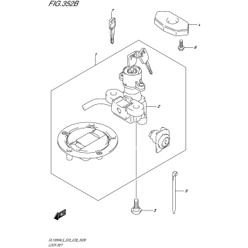 LOCK SET (DL1000AL5 E03)