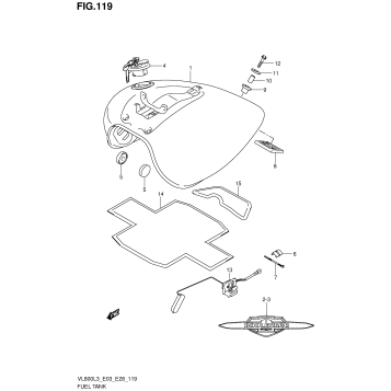 FUEL TANK (VL800L3 E03)